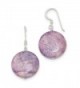 Sterling Silver Shepherd hook Purple Lepidolite Earrings - C1115WUU415