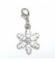 Pro Jewelry Dangling "Snowflake" Clip-on Bead for Charm Bracelet 28919 - CL11OZ4X31H