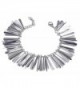 S.Michael Designs Stainless Steel Multi Fringe Funfetti Bracelet - C811RADQOID