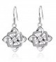 JUFU Women's Good Luck 925 Sterling Silver Celtic Knot Drop&Dangle Earrings Drops - Silver - C01859HZKIG