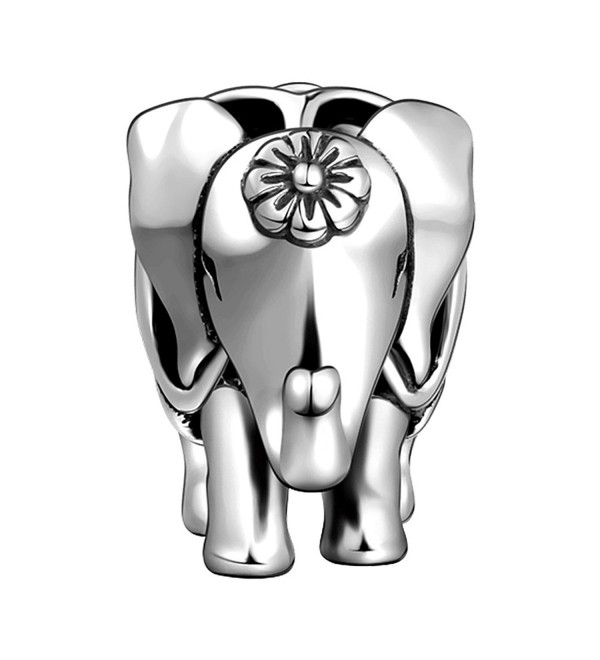 SOUFEEL Elephant Animal Charm 925 Sterling Silver Charms Fit European Bracelets and Necklaces - CS1820UGDZU