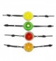 Lux Accessories Assorted Fruit Lemon Kiwi Watermelon Orange Cord Bracelet Set - CJ12LO54W05