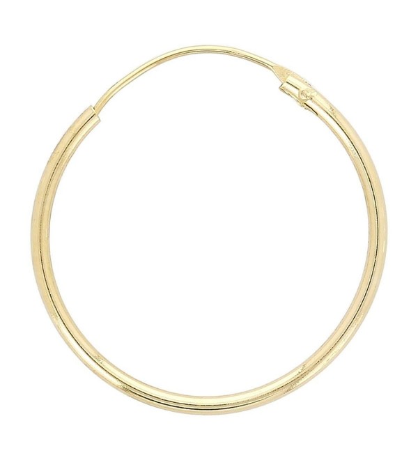 So Chic Jewels - 18k Gold Plated 25 mm Classic Creole Hoop Earrings - CH1158DRMYX