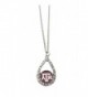 Texas A&M Aggies Maroon Teardrop Clear Crystal Silver Necklace Jewelry TAMU - C811J1G0O75