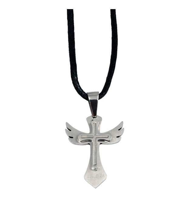 Wing Cross Necklace - CD110IBCYQV