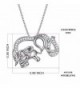 Sterling Elephant Crystal Pendant Necklace