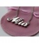 Name Necklace White Gold Plated