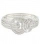 EVER FAITH Wedding Art Deco Bracelet Clear Austrian Crystal - C611NKQH3LH