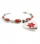 MyIDDr Pre Engraved Customized Pacemaker Millefiori in Women's ID Bracelets