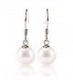 PAVOI Sterling Silver Simulated Shell Pearl Earrings Dangle Studs - CH12LAQLH7N