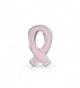 Bling Jewelry Breast Cancer Awareness Pink Hope Ribbon Bead Charm .925 Sterling Silver - CF115QK032L