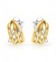 Bling Jewelry Plated Criss Earrings