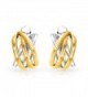 Bling Jewelry Plated Criss Earrings