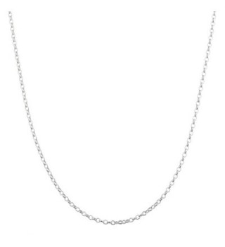 Sterling Silver 2.1mm Belcher Bead Rolo Chain - 18" to 24" Available (6W-C9N7-NESE) - C812KC00QRB