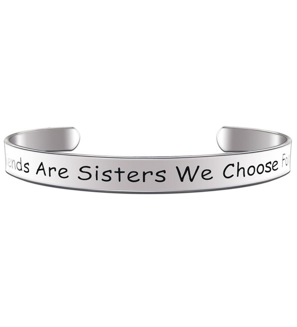 Paris Selection Girlfriends Are Sisters We Choose For Ourselves Best Friend Bracelet - CW12O86BALU