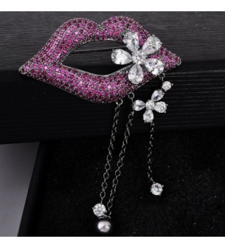 OBONNIE Violet Rhinestone Crystal Flower