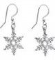Body Candy Holiday Winter Snowflake Earrings - CX115GSG6SN