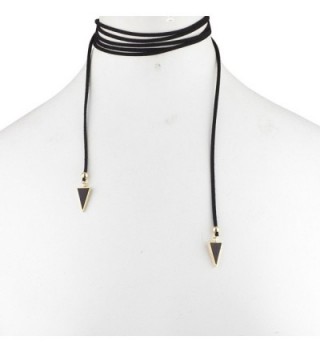 Lux Accessories Black Triangle Choker