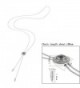 Chain Slide Necklace Zircon Pendant Grey