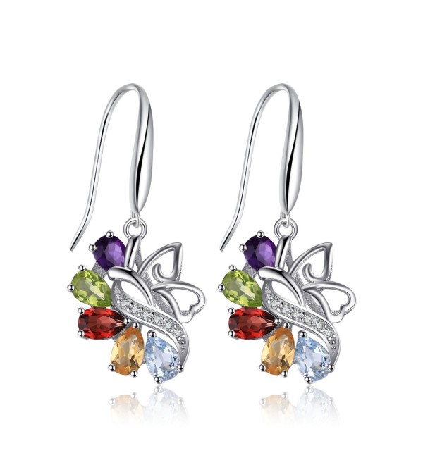 JewelryPalace Butterfly Amethyst Earrings Sterling - CJ12GTHNEM5