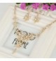 EVER FAITH Austrian Necklace Gold Tone in Women's Jewelry Sets