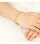 EVER FAITH Bridal Gold Tone Bracelet