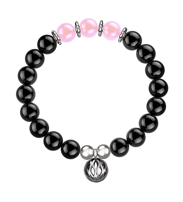 Feramox Simulated Birthstone Bracelet Semi Precious - October-Pink Quartz - CX17YC7RLCX