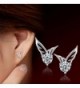 Angel Earrings Crystals Swarovski Plated