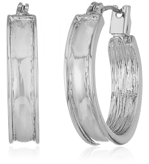 Nine West -Tone Small Huggie Hoop Earrings - Silver - CF183YQR6KI