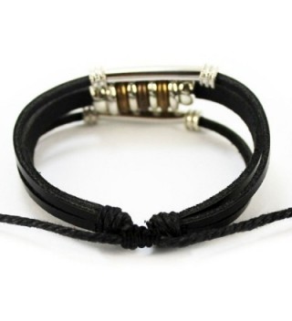 Christmas Multistrand Leather Adjustable Bracelet in Women's Wrap Bracelets