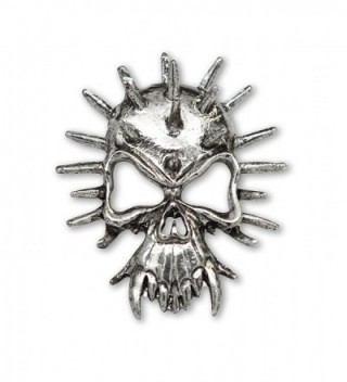 Gothic Spiked Skull with Fangs Large Jacket or Hat Pin - CN11FAU5SWB