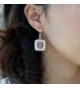 Inspired Silver Classic Earrings Rhinestones in Women's Drop & Dangle Earrings