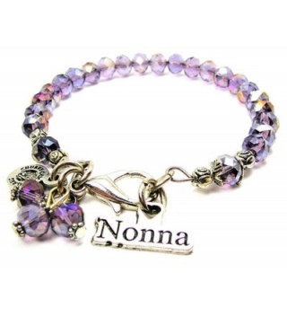 Nonna Italian Grandmother Splash of Color Bracelet in Lavender Purple - CC12J6CUW7Z