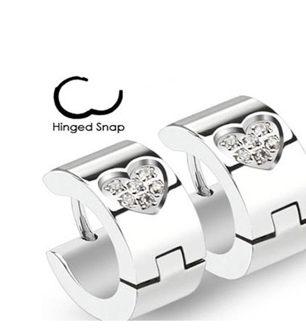 Surgical Stainless Centered Simulated Diamonds - C911K8TVUMH