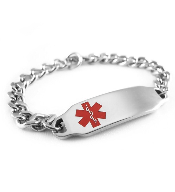 Bling Jewelry Epilepsy Medical Alert ID Stretch Link Bracelet Pre Engraved  - Walmart.com