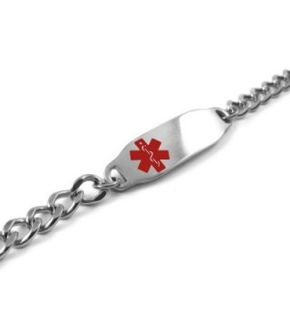 MyIDDr Pre Engraved Customizable Epilepsy Bracelet in Women's ID Bracelets