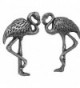 Corinna-Maria 925 Sterling Silver Flamingo Earrings Studs Tiny Mini Stainless Steel Posts and Backs - CQ115VJSN4H