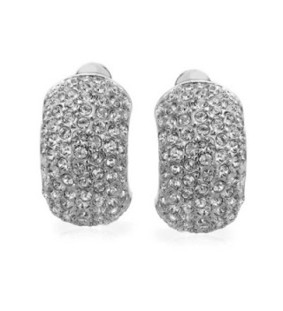 Bling Jewelry Half Huggie Earrings