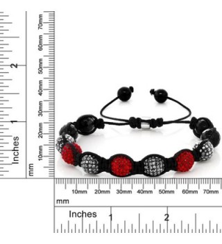 Black Seven Crystal Adjustable Bracelet in Women's Strand Bracelets