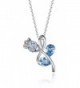 FAPPAC Teardrop Necklace Enriched Swarovski