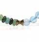 Raviga Handmade Gemstone Bracelet Chalcedony in Women's Stretch Bracelets