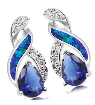 Sterling Silver Earring Sapphire Jewelry