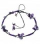 Bijoux De Ja Handmade Purple Stone Chips Anklet Bracelet Free Size - C611PY21AFT