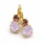 Mariana Gold Tiara Day Rosewater Opalescent & Light Peach Swarovski Gold Plated Earrings 2333 - CF12DQKSB8P