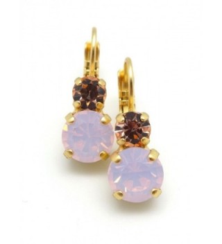 Mariana Rosewater Opalescent Swarovski Earrings in Women's Drop & Dangle Earrings