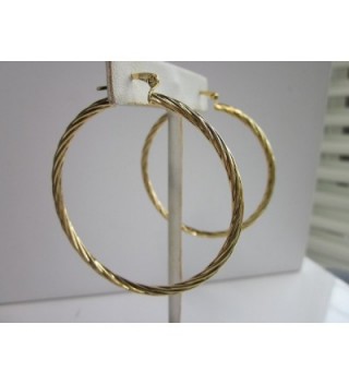 Karat Gold Plated Twisted Earring