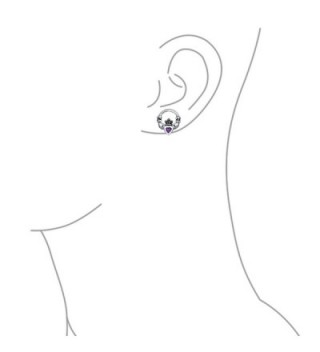 Bling Jewelry Simulated Alexandrite Birthstone in Women's Stud Earrings