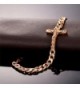 Bracelet Religious Plated Crucifix Design in Women's Link Bracelets
