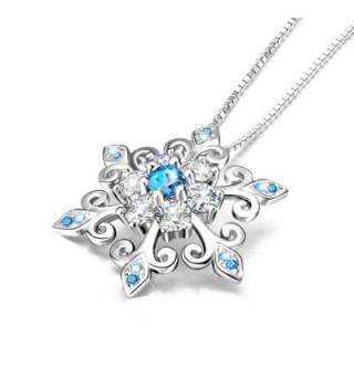 Sterling Silver Snowflake Pendant Necklace