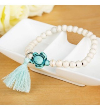 ISHOW Handmade Turquoise Adjustable Bracelet in Women's Stretch Bracelets